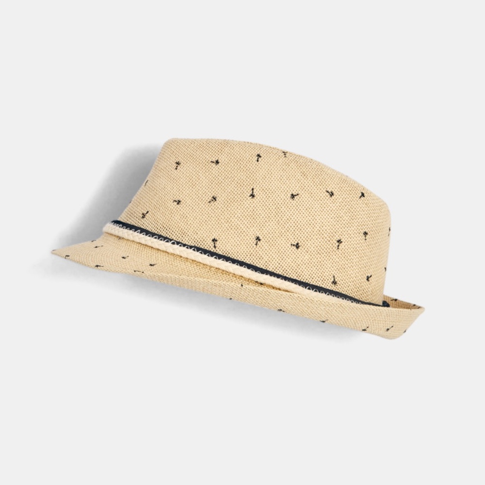 Obaibi Baby Boy's Fedora Savanna Straw Sun Hat